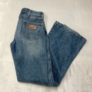 Wrangler Retro Slim Boot Men 30x34 Jeans Light Blue Bootcut Western Cowboy Ranch